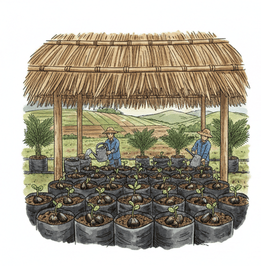 Proses Pembibitan Tahap 1